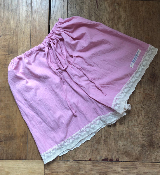 Rose pink organic fairtrade cotton women’s shorts bloomers (44”)