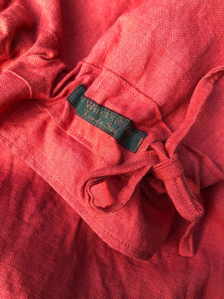 Paprika linen women’s long bloomers (38”)