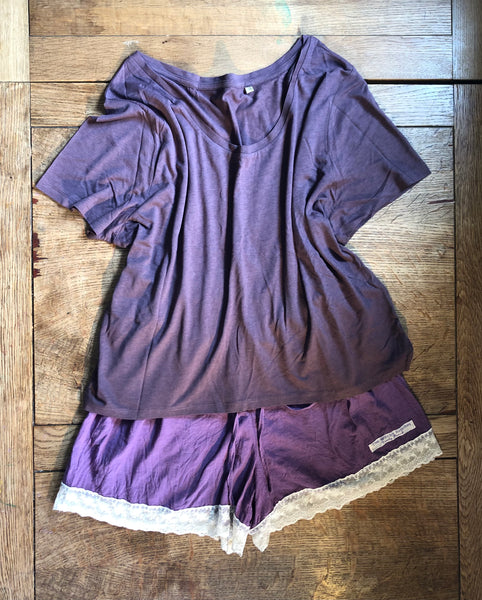 Grape organic fairtrade cotton women’s shorts (40”)