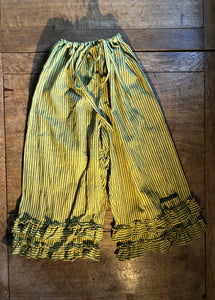 Citrus stripe Indian handloom khadi cotton women’s bloomers (40”)