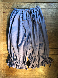 Violet organic fairtrade cotton women’s calf length bloomers (48”)