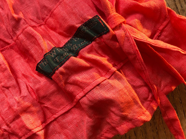 Coral linen women’s long bloomers (44”)