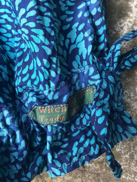 Peacock blue batik cotton women’s bloomers (34”)
