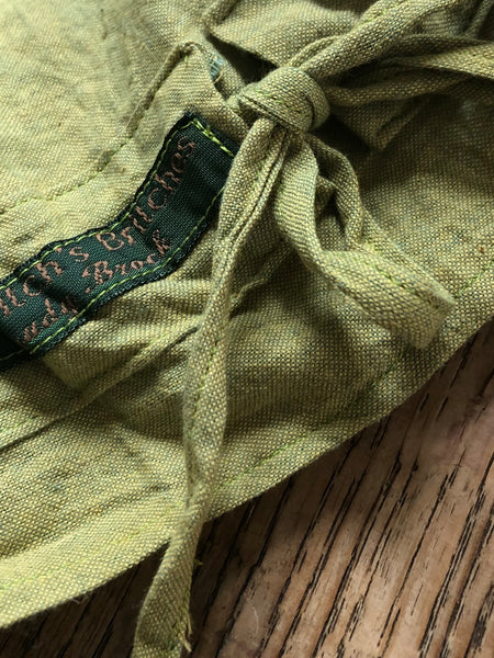 Lime organic fairtrade cotton women’s short bloomers (36”)