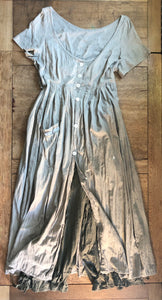 Agouti organic fairtrade cotton women’s short sleeved, button front dress (42” bust)