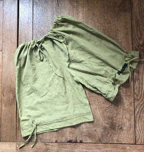 Lime organic fairtrade cotton women’s short bloomers (36”)