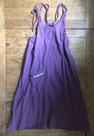 Grape organic fairtrade cotton women’s pinafore dress (34” bust)
