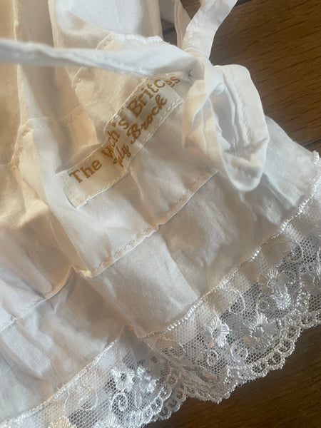 White cotton lawn women’s long bloomers (43”)