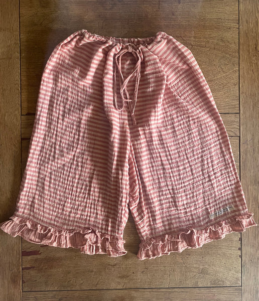 Paprika and skin double gauze cotton women’s shorts (48”)