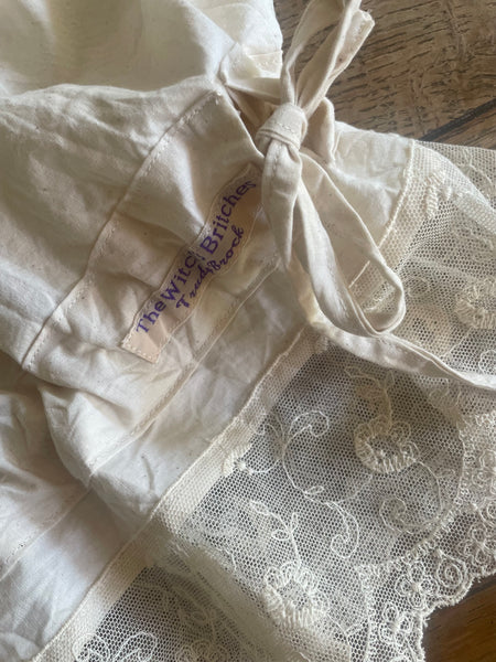 Unbleached organic cotton poplin women’s short bloomers (42”)
