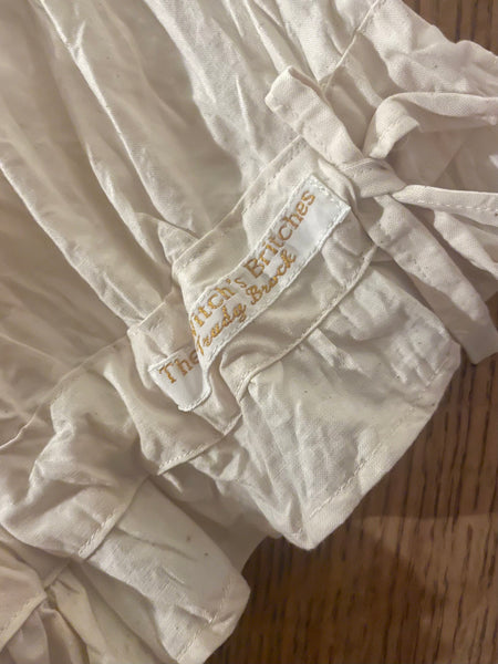 Unbleached organic cotton women’s long baggy bloomers (42”)