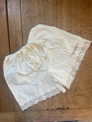 Cream organic cotton women’s French knickers/boxers (32”)