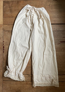 Unbleached organic cotton women’s long bloomers (32”)