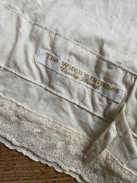 Unbleached organic cotton women’s long bloomers (32”)