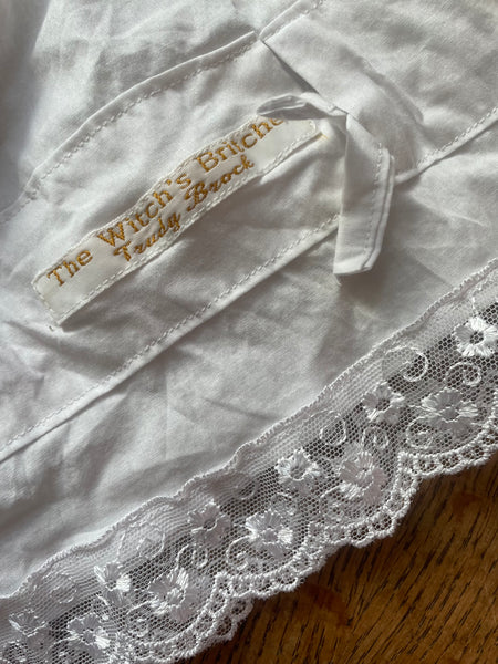 White lawn cotton women’s long bloomers (40”)
