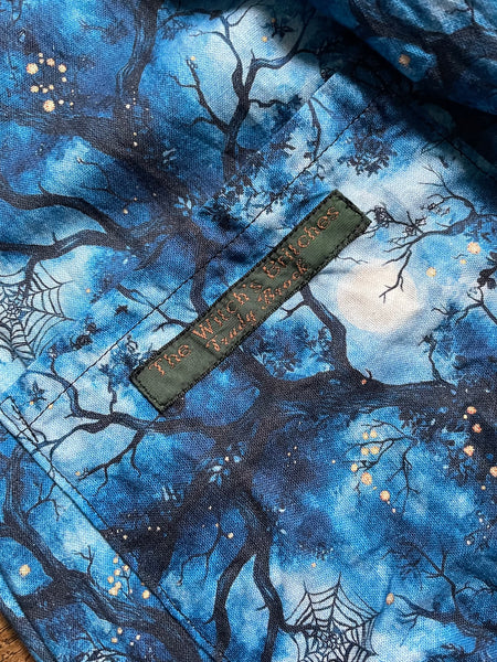 Midnight blue cotton women’s full length skirt (42” hip)