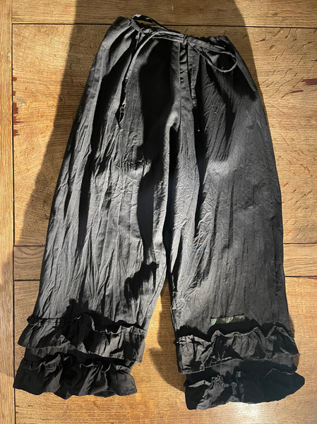 Black cotton women’s Victorian style bloomers (36”)