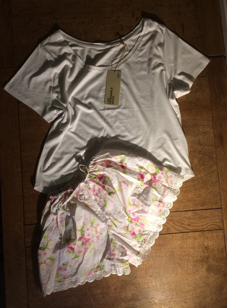 Eco-viscose/organic white cotton loose fit T shirt (All sizes)