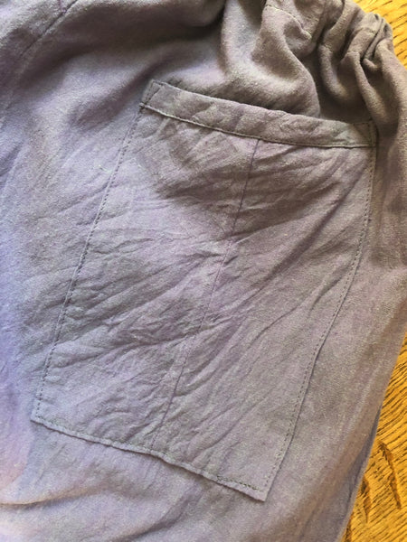 Violet organic fairtrade cotton women’s long trousers (44”)