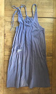 Violet organic fairtrade cotton women’s pinafore dress (42” bust)