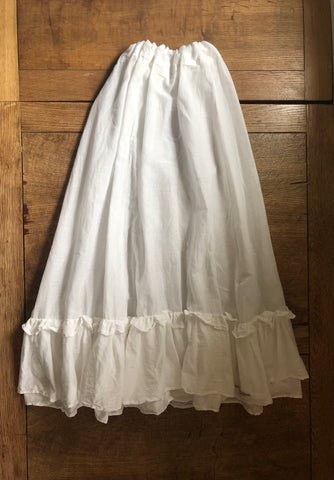 White voile cotton women’s petticoat skirt (all sizes)