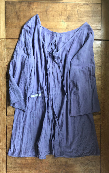 Violet organic cotton women’s artists jacket (48” bust)