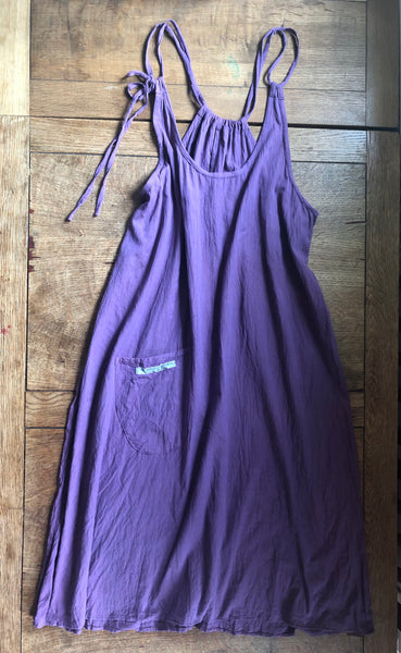Grape organic cotton women’s pinafore dress (40”bust)