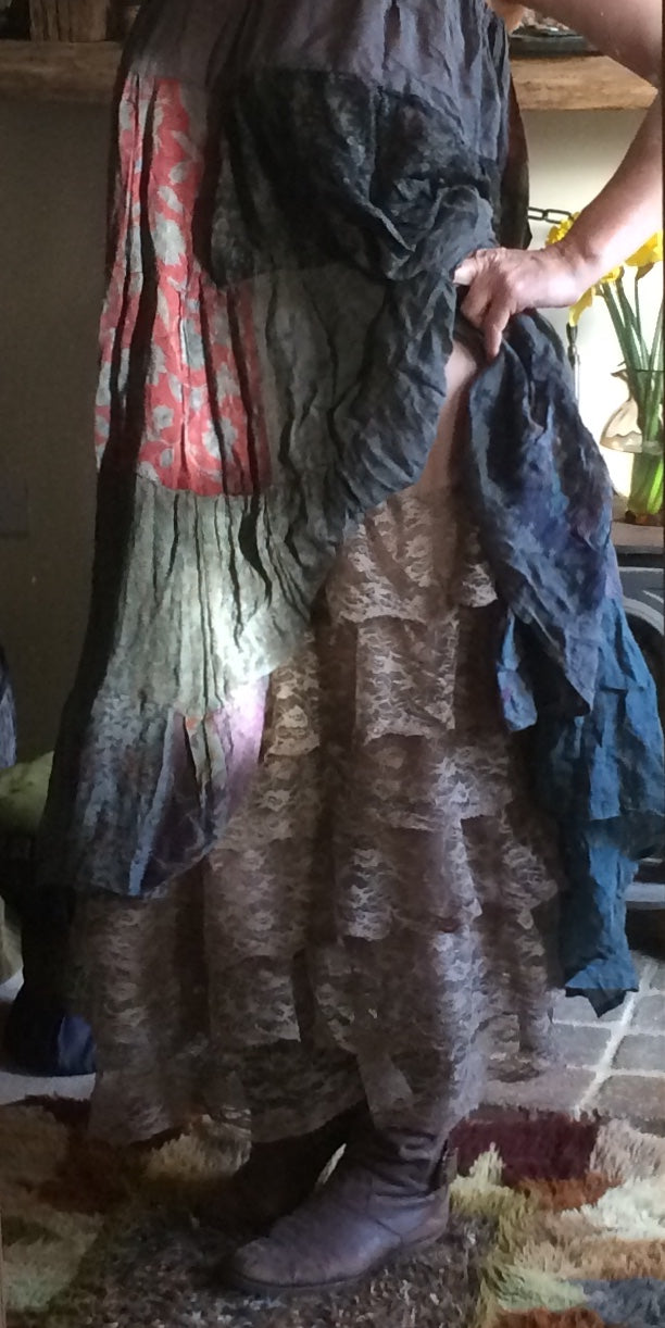 Sheer netting and lace petticoat (66”)