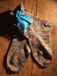 Rust colour bed socks (size 5-7)