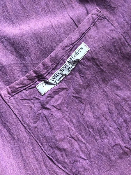 Grape organic cotton women’s pinafore dress (40”bust)