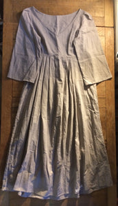 Mushroom shade women’s ramie dress (38”bust)