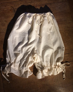 Unbleached organic cotton batiste bloomers (42”)