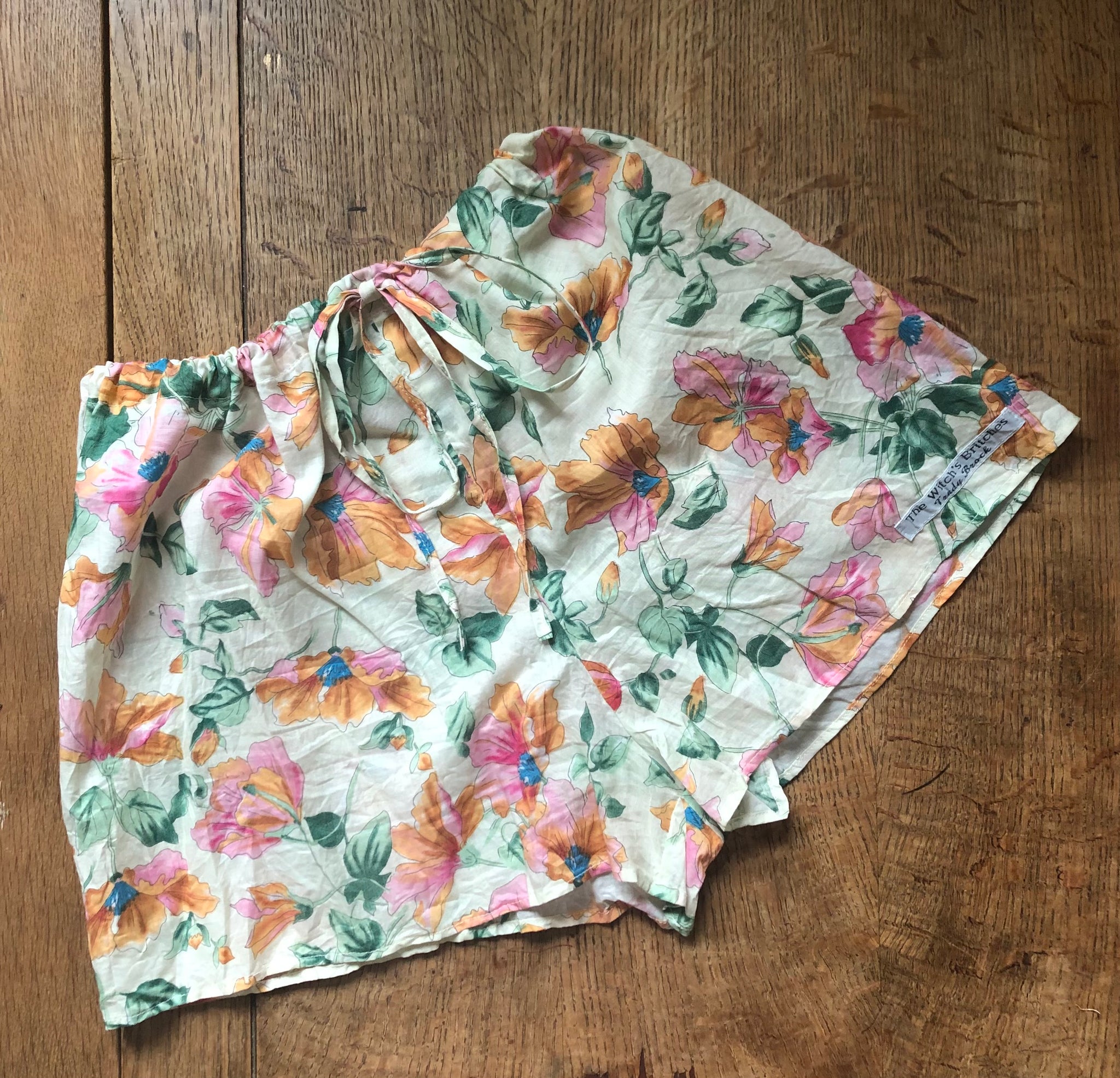 Floral cotton lawn women's french knickers (40")