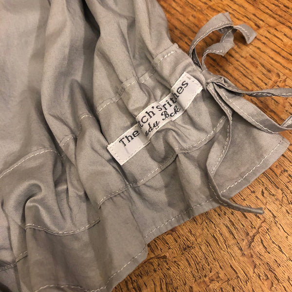 Grey cotton lawn women's long bloomers (38")