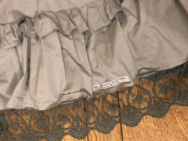 Grey cotton lawn women's petticoat skirt (28" waist)