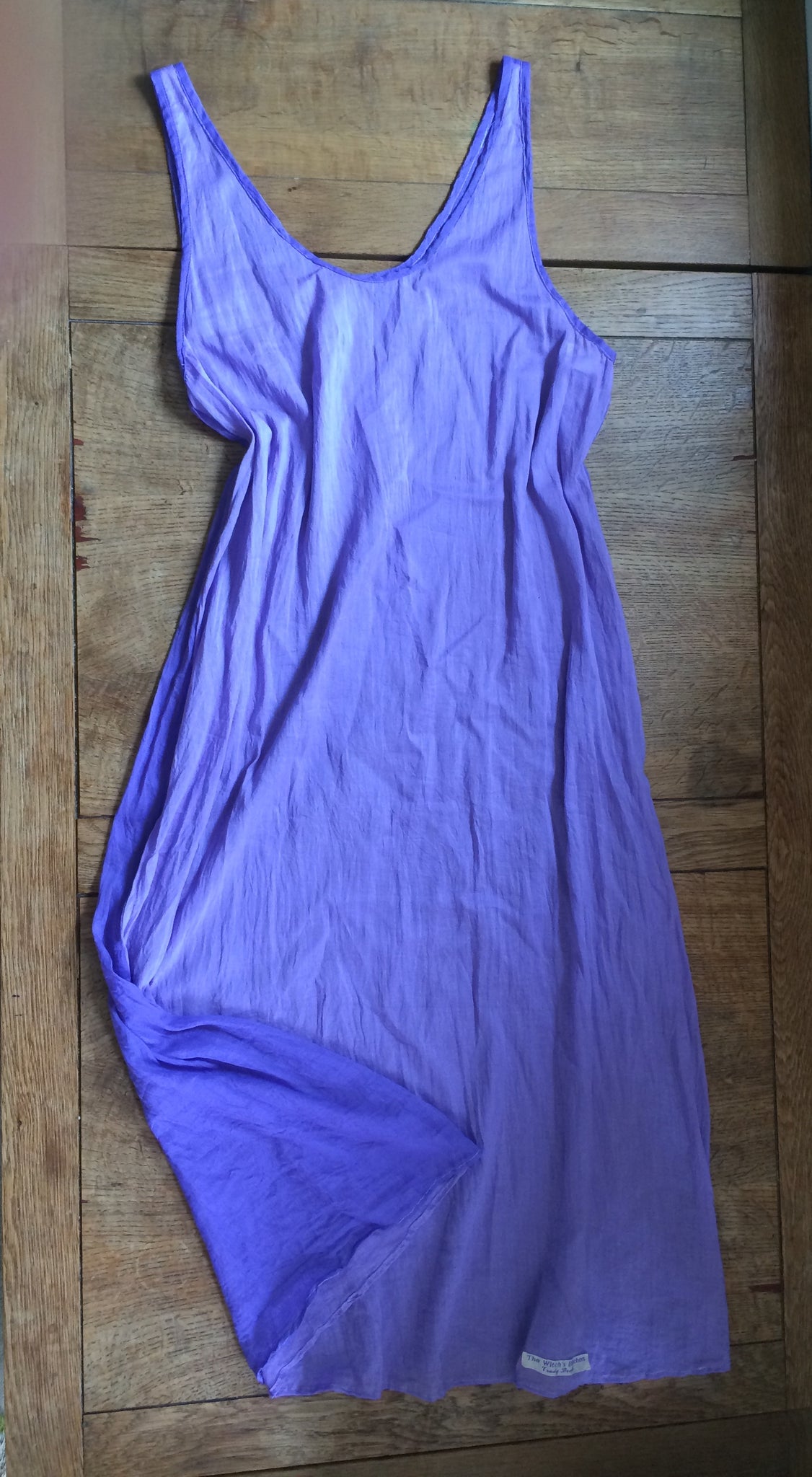 Mauve duotone cotton voile petticoat/shift (40" bust)