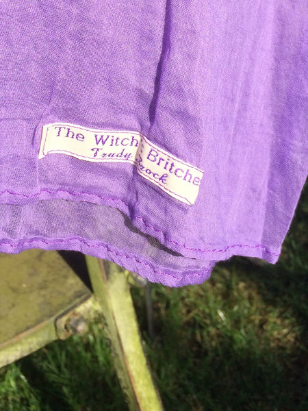 Purple cotton voile women's chemise. (38")