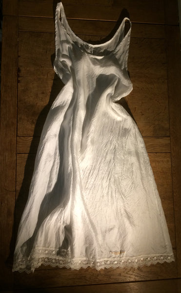 Ivory pure silk women's long petticoat slip (all sizes)